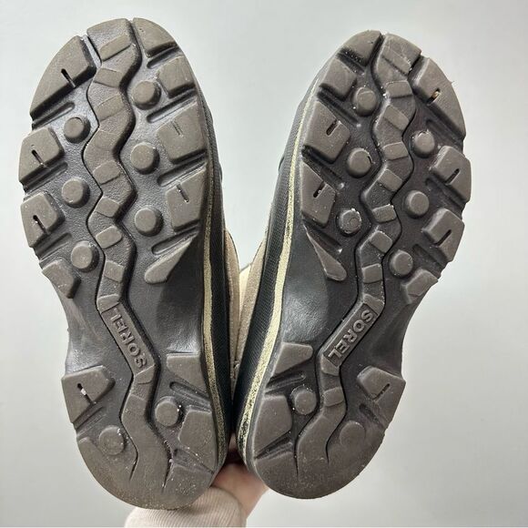 Sorel powder edge tan black suede boots women's 9 - Picture 6 of 7